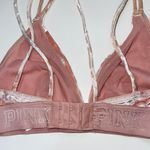 PINK - Victoria's Secret PINK Victoria’s Secret Unlined Pink Velvet Triangle Bralette Photo 5