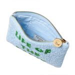 Kate Spade New York X Target Life of the Party Beaded Clutch Blue Green Zip NEW Photo 3