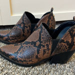 Marc Fisher Women’s‎ Dalaran Snakeskin Leather Booties Boots Size 7 Photo 0