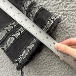 Driftwood  Colette Straight Leg Crop Jeans Black Embroidered Boho Women's 30 x 25 Photo 12