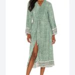 Cleobella x Revolve Garnet Kimono Robe Dress Green Murda Small Photo 8