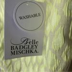 Badgley Mischka  Belle leopard jacquard color block‎ sheath dress size 14 Photo 7