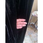 Women's Black Velvet opera Cape with Ostrich Feather Trim on hood Photo 3