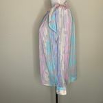 Stuart Lang Pastel 90s Sheer Blouse Sz 6 Pink Photo 2