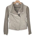 Anthropologie Anthro Marrakech Faravel gray washed moto zip jacket Photo 0