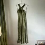 Petal and Pup  Grasie Olive Green Satin Halter Maxi Dress 2 Photo 10