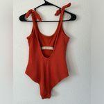 Kona Sol onepiece swimsuit orange rust Sz M Photo 8