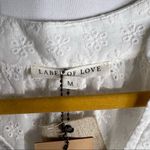 LABEL OF LOVE White Eyelet Short Sleeve Dress NWT Medium Photo 1