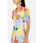 STAUD  Mini Dress in Citrus Kaleidoscope NWT Photo 5