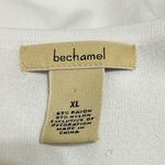 Bechamel Womens Button Cardigan Top XL Cream Embroidered Floral Textured Knit Photo 5