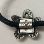 Brighton Hair Tie Metal Charm Retired Chunky Flower Photo 1