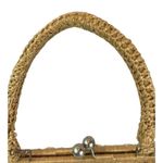 Vintage Italian Forsum Purse Staw Weave Lined Handbag u Made in Japan Brown Photo 6