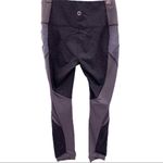 Avia  Womens Leggings Black Grey 7/8 Running Yoga Athletic Small Photo 2