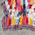 Tolani Collection Multicolor Floral Printed Tropical Open Front Woven Kimono S Pink Photo 10