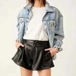 We The Free x Free Reign Faux Leather Short in Black Photo 2