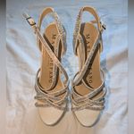 Marc Defang Leah AB Crystal Studded Prom Heels Women's 7 White Photo 1
