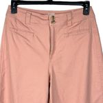 A New Day  SZ 8 Wide Leg Crop Pants Stretch Hi-Rise Zip-Fly Pockets Light Pink Photo 1
