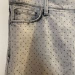 NYDJ Womens Gray Allover Jewel Print Denim Ira Jeans 16 16W 38”Relaxed Ankle Photo 1