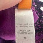 Lucy Work Out Top Size Medium Purple Flowers Yoga CrossFit Cardio Athlete C5 Photo 4