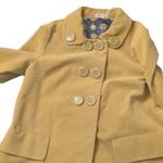 Anthropologie Elevenses by mustard yellow peacoat size 6 Photo 8