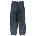 Bottega Veneta Tapered Leather Cargo Pants in Black Photo 11