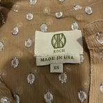Koch  Silk Metallic Blend Sleeveless Blouse Size XS Photo 2