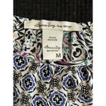 American Rag  Multi-Color Floral Ruffle Long Sleeve Tie At Waist Crochet Size‎ M Photo 5