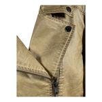 Sebby Faux Leather Moto Jacket XL Taupe Tan w/ Stretch Knit Sides Photo 1