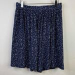 Comptoir Des Cotonniers Navy Blue Confetti Print Bow Waist Flowy Skirt womens S Photo 6