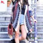 Free People Rare Sloppy Joe Retro Boho Cardigan Sweater Duster Size Small Photo 4