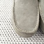 OluKai Women NOHEA Pale Grey Suede Leather Shearling Lined Slippers Shoes 6 Gray Photo 4