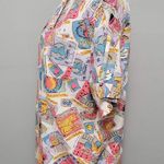 Hunt Club Vintage 90s all-over print button down camp shirt size medium Photo 3