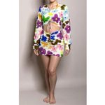 With Jean WITH JÉAN Hermana Mini Dress, Viola Tricolor, Small Photo 3