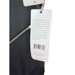 NWT Gottex Studio Black Faux Leather Mesh Paneled Zip Detail Capri Leggings L/G Size undefined Photo 5