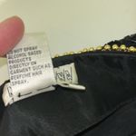 vintage Morigana long sleeve heavily beaded black and gold silk dress 70s 80s Size 10 Photo 7