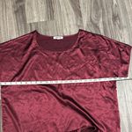 BB Dakota  ,wine Red Satin Pajama Set – Silky 2-Piece Sleepwear. Photo 2