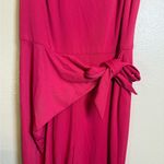 Ralph Lauren Lauren  Women's Pink Tie-Waist Jersey Jumpsuit Photo 2