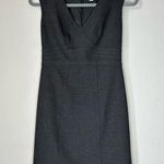 Loft ANN TAYLOR PETITES Structured A-Line Mini Dress in Charcoal Grey 0P Photo 0