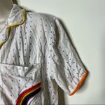 ROOM SERVICE PJS Women's Rainbow Short sleeve Pajama top only size XXS $68.00 White Photo 6