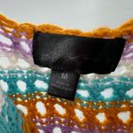 Say What? Say What NY crochet cropped sweater tank top knit colorful M festival boho Photo 3