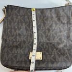 Michael Kors Crossbody Jet Set Large Brown Monogram Travel Logo Messenger Bag Photo 13