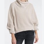 Pistola  Hadley Distressed Hem Turtleneck Sweater Dove Size Medium Photo 0