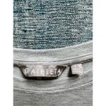 Athleta Heathered Gray Cloudlight Relaxed Asymmetrical Long Sleeve Top Large Photo 3