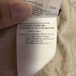 LES COPAINS Women’s Tan 100% Wool Blouse Short Sleeve Gold Detail Size 48 Large Photo 4