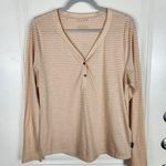 Patagonia Womens Henley Mainstay Shirt Long Sleeve Striped Size L Large Photo 0