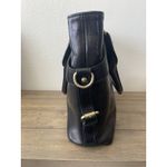 I Fratelli Firenze Genuine Leather Black Handbag Purse Made In Italy Photo 5