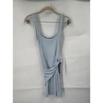 Wilfred  Saturn Mini Wrap‎ Dress Women Small Light Blue Preppy Contemporary Photo 3
