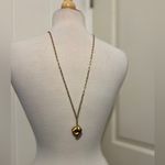 ZARA  Gold Body Sculpture Abstract Art Artistic Long Chain Necklace Buttock Photo 2