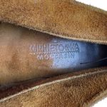 Minnetonka Vintage Moccasins Women's 8 Brown Suede Thunderbird Lace-Up Shoes Photo 8