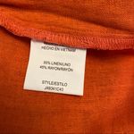 June and Hudson || Orange linen shorts w/ pockets Photo 5